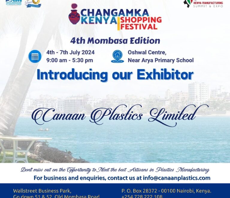 Canaan Plastics Showcases Expertise at the Changamka Kenya Shopping Festival